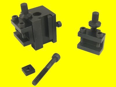 Schnellwechselstahlhalter mit 2 Einsätzen